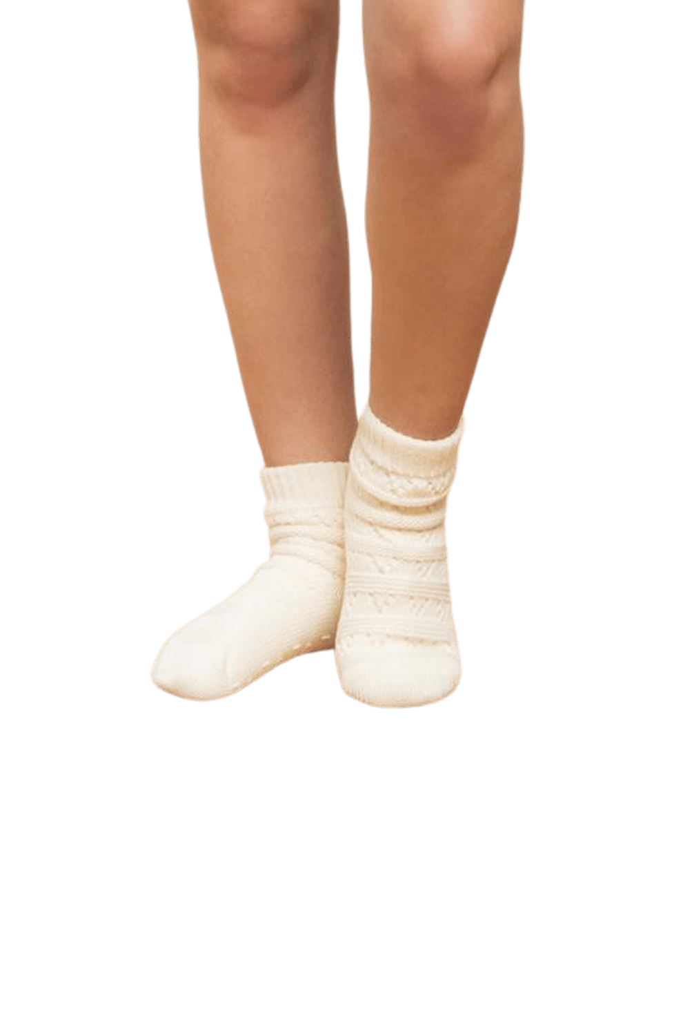 Pointelle Short Length Slipper Socks - LATTELOVE Co.