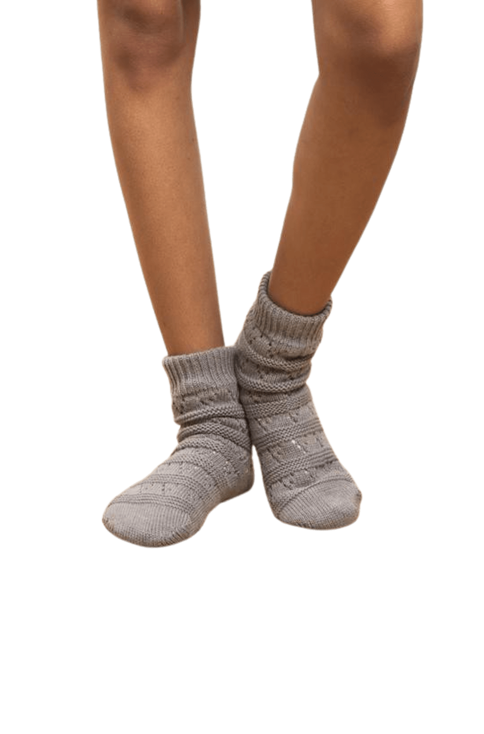 Pointelle Short Length Slipper Socks - LATTELOVE Co.