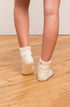 Pointelle Short Length Slipper Socks - LATTELOVE Co.