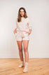 Pointelle Short Length Slipper Socks - LATTELOVE Co.