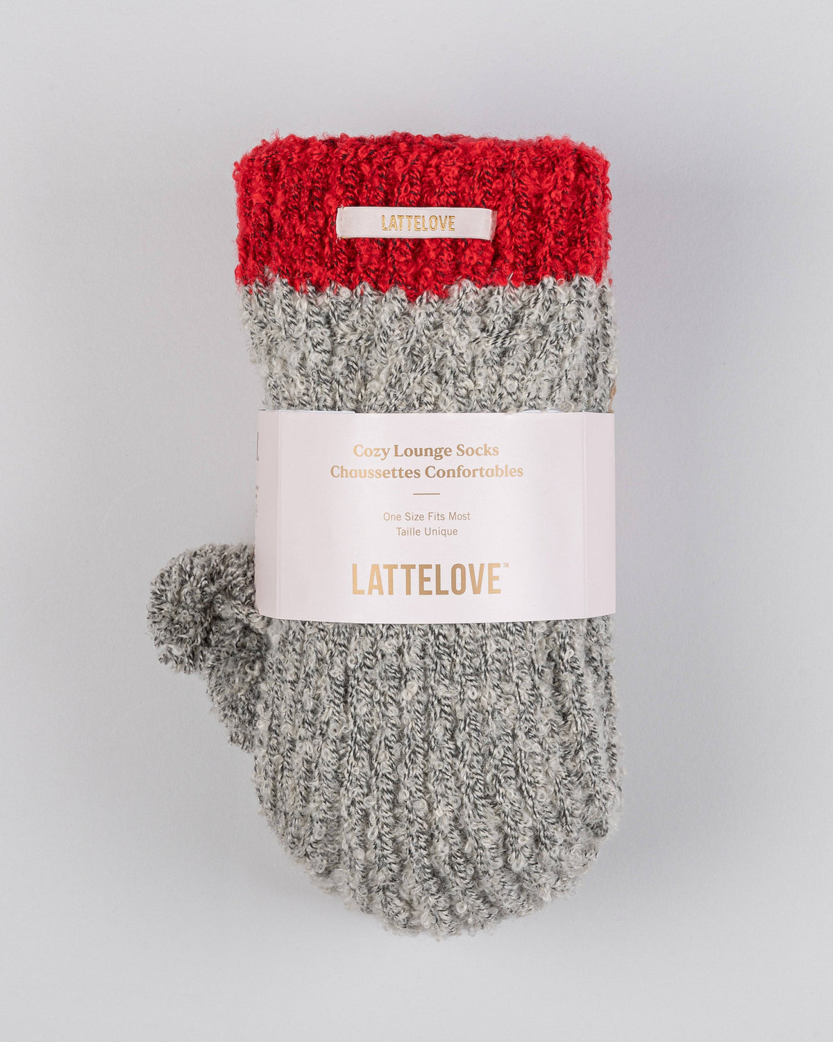 SLUB POM POM SLIPPER BOOTIE - LATTELOVE Co.