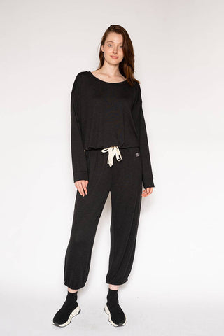 Marled Knit Hacci Sweatshirt - LATTELOVE Co.