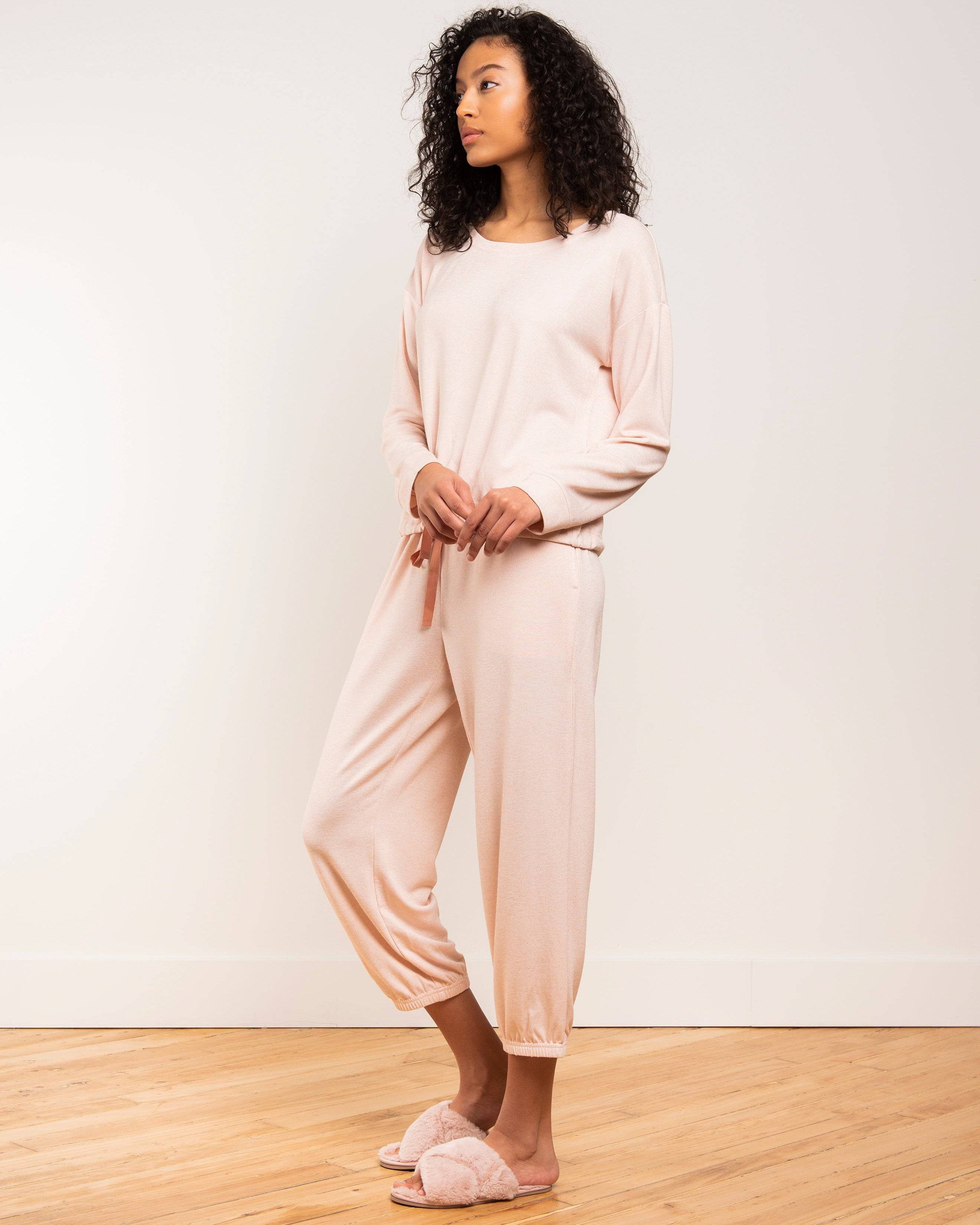 Marled Knit Hacci Sweatshirt - LATTELOVE Co.