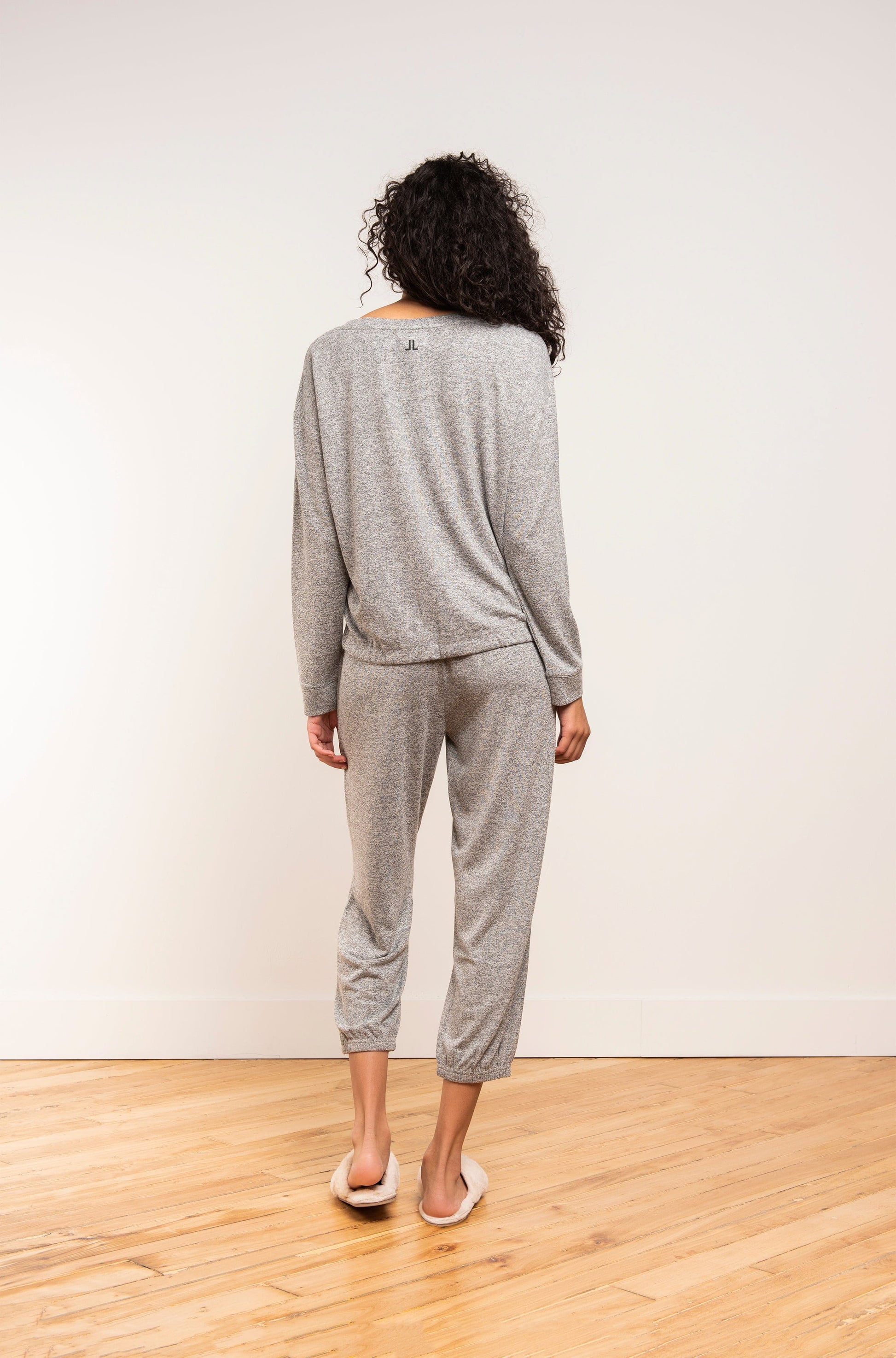 Marled Knit Hacci Sweatshirt - LATTELOVE Co.