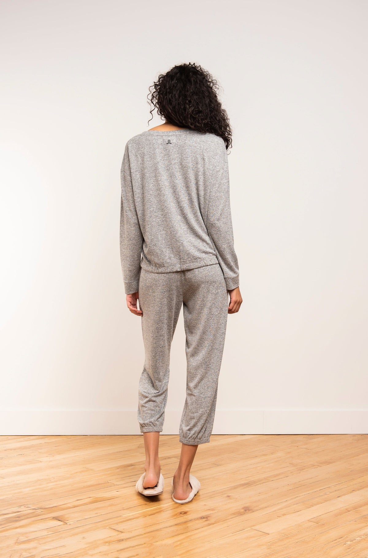 Marled Knit Hacci Sweatshirt - LATTELOVE Co.