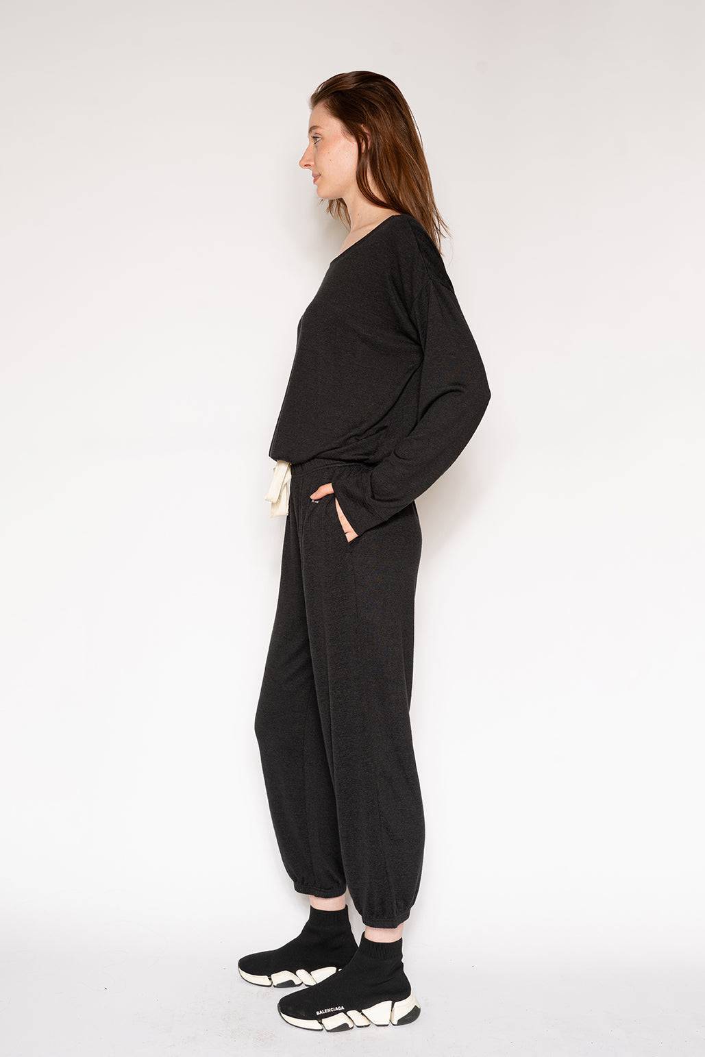 Marled Knit Hacci Sweatshirt - LATTELOVE Co.