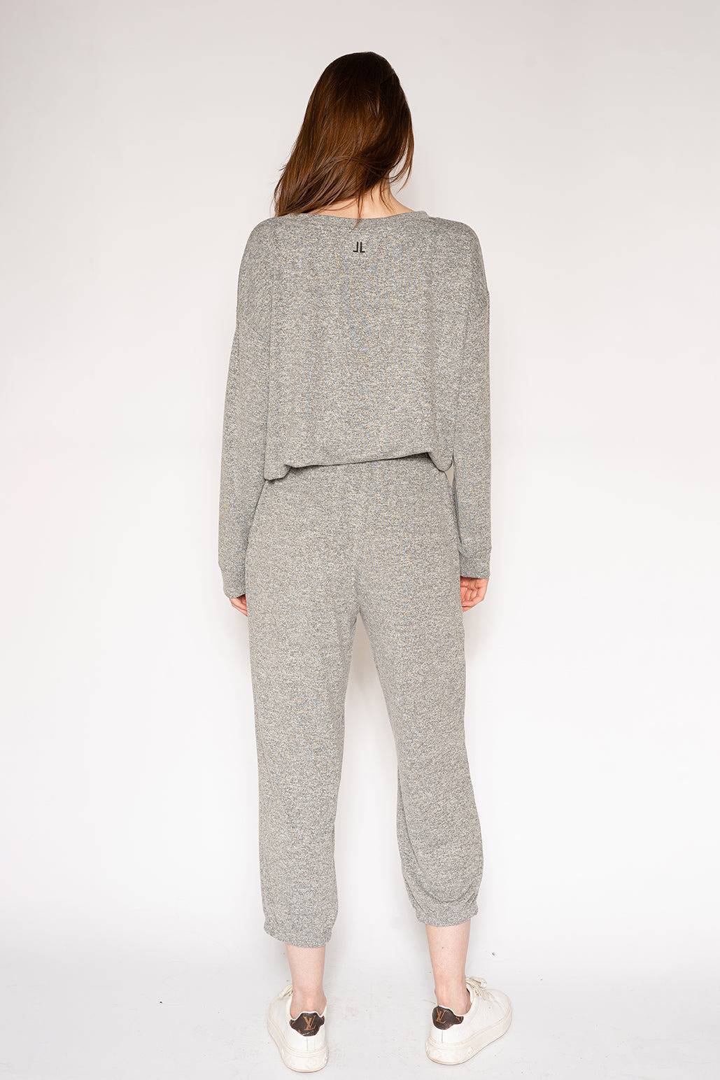 Marled Knit Hacci Sweatshirt - LATTELOVE Co.