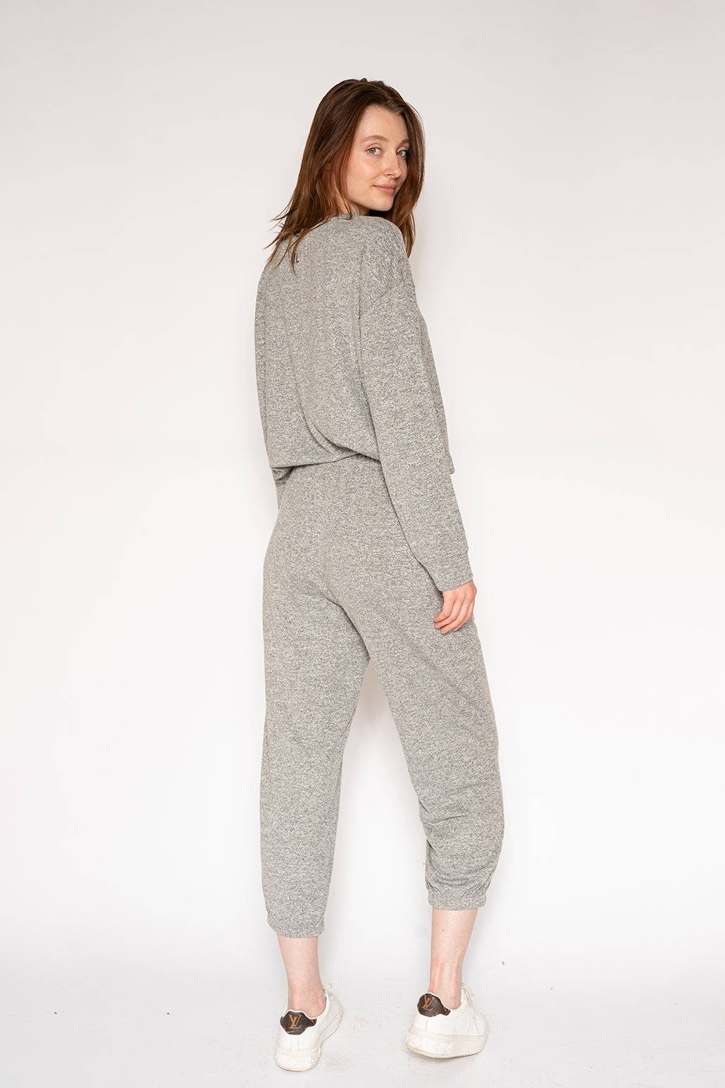 Marled Knit Hacci Sweatshirt - LATTELOVE Co.