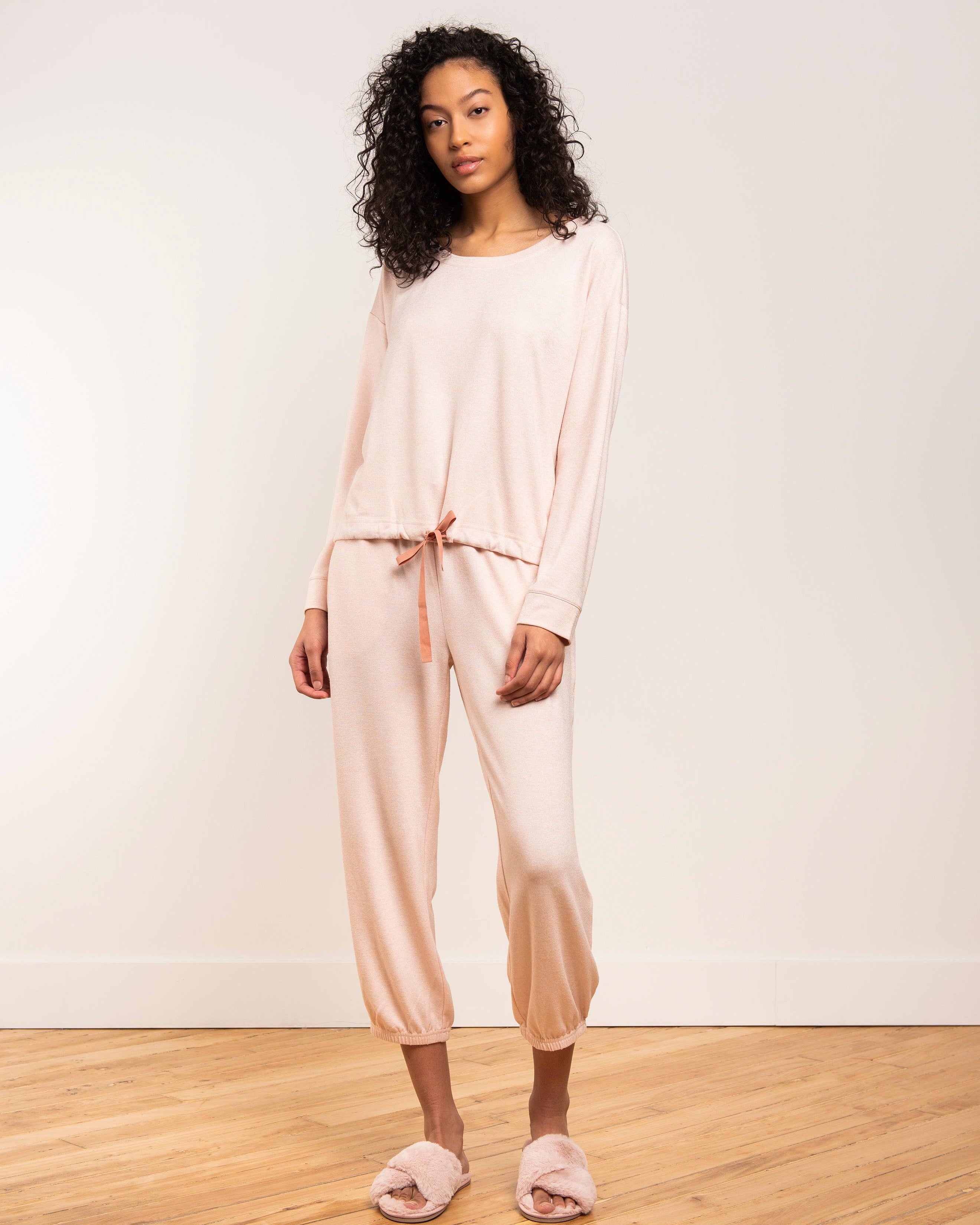 Marled Knit Hacci Sweatshirt - LATTELOVE Co.