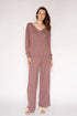 SWEATER KNIT LS V-NK PULLOVER - LATTELOVE Co.