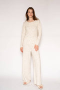 SWEATER RIB LONG SLEEVE PULLOVER - LATTELOVE Co.