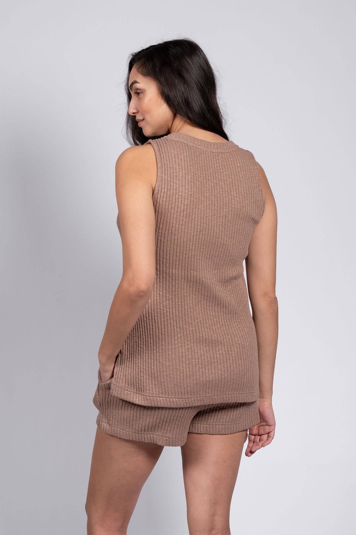 Sweater Rib Knit Tank - LATTELOVE Co.