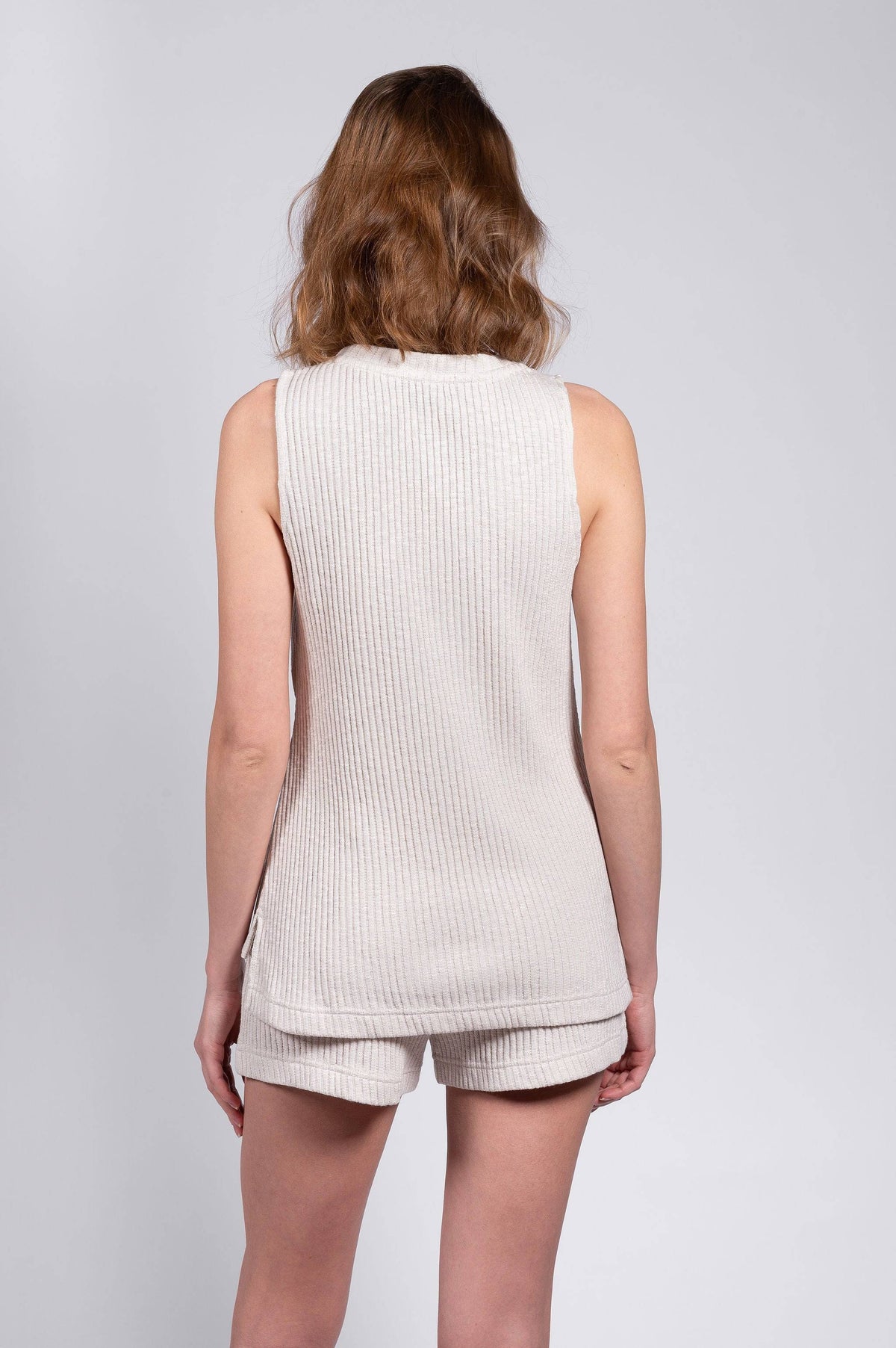Sweater Rib Knit Tank - LATTELOVE Co.