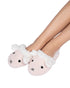 Critter Slide Slipper with hard-bottom sole - Lamb (Millennial Pink) - LATTELOVE Co.