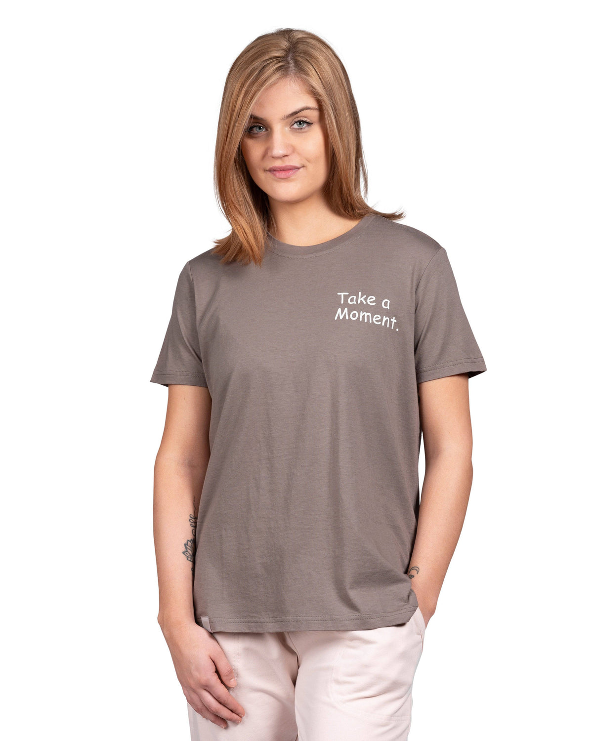 Current Mood Boyfriend T-Shirt - Sorry! running latte - LATTELOVE Co.