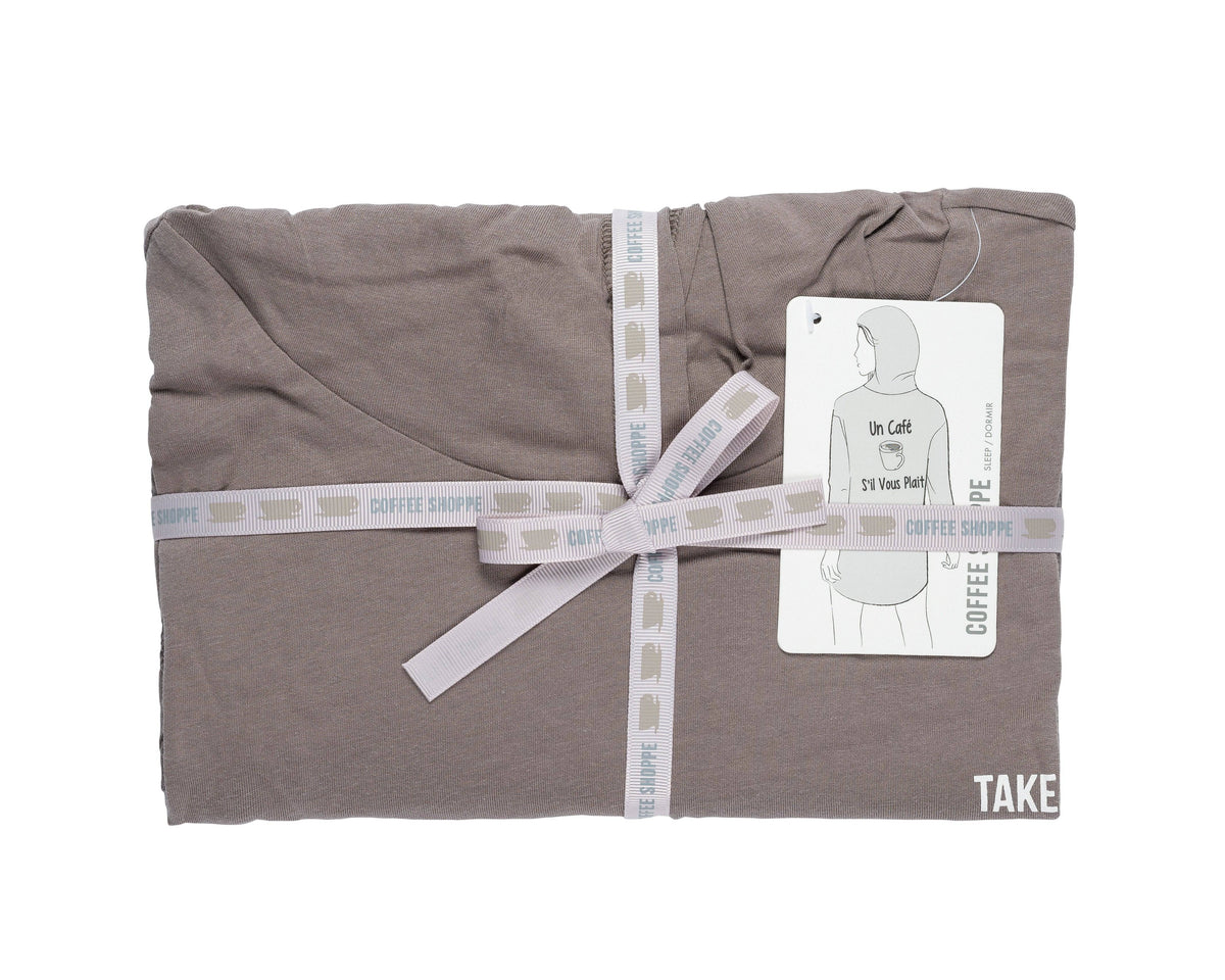 Espress'o' Yourself Sleep Hoody with Kanga Pocket - Un Café S'il vous plait - LATTELOVE Co.