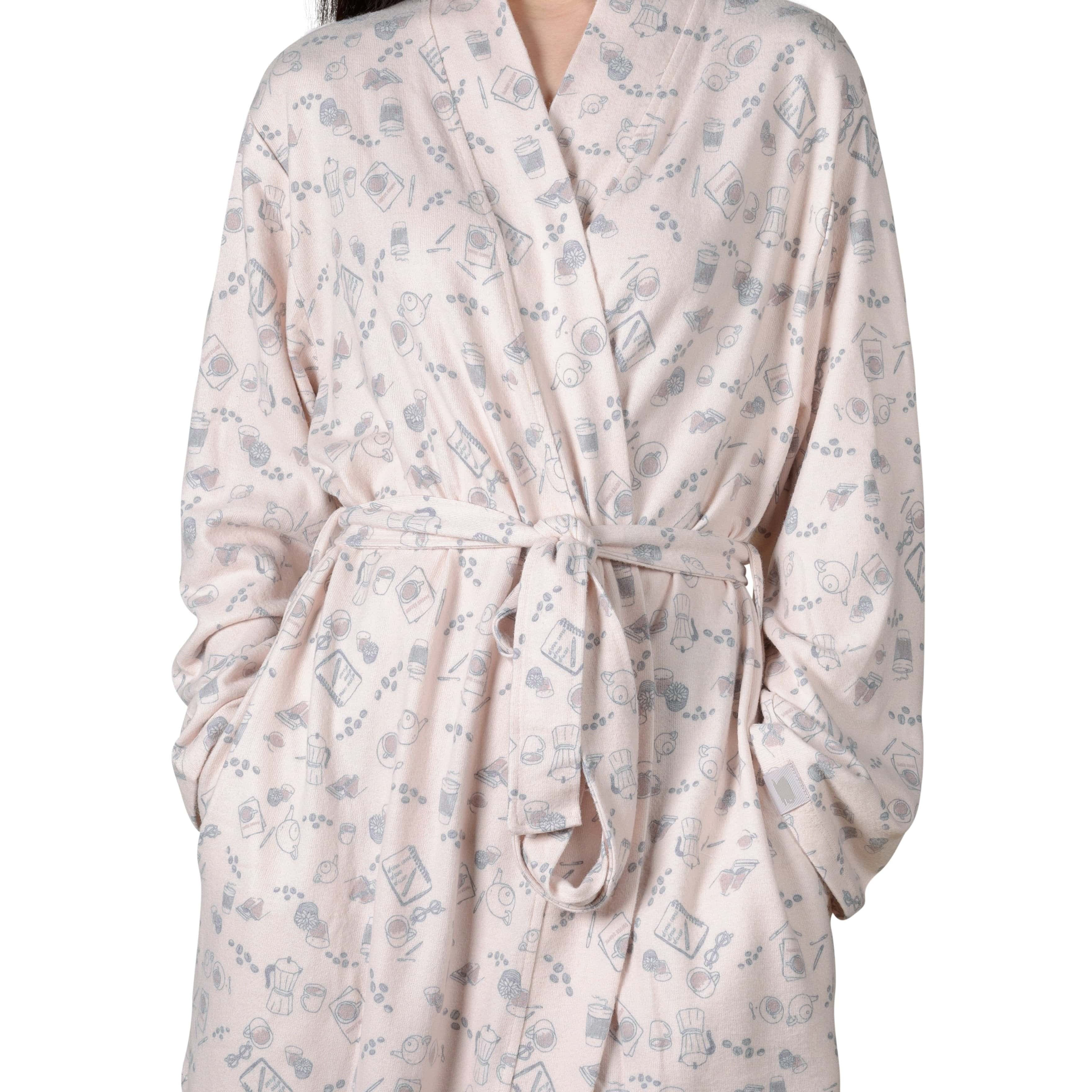 Java and Script Wrap-It-Up Reading Robe - Millennial Pink - LATTELOVE Co.
