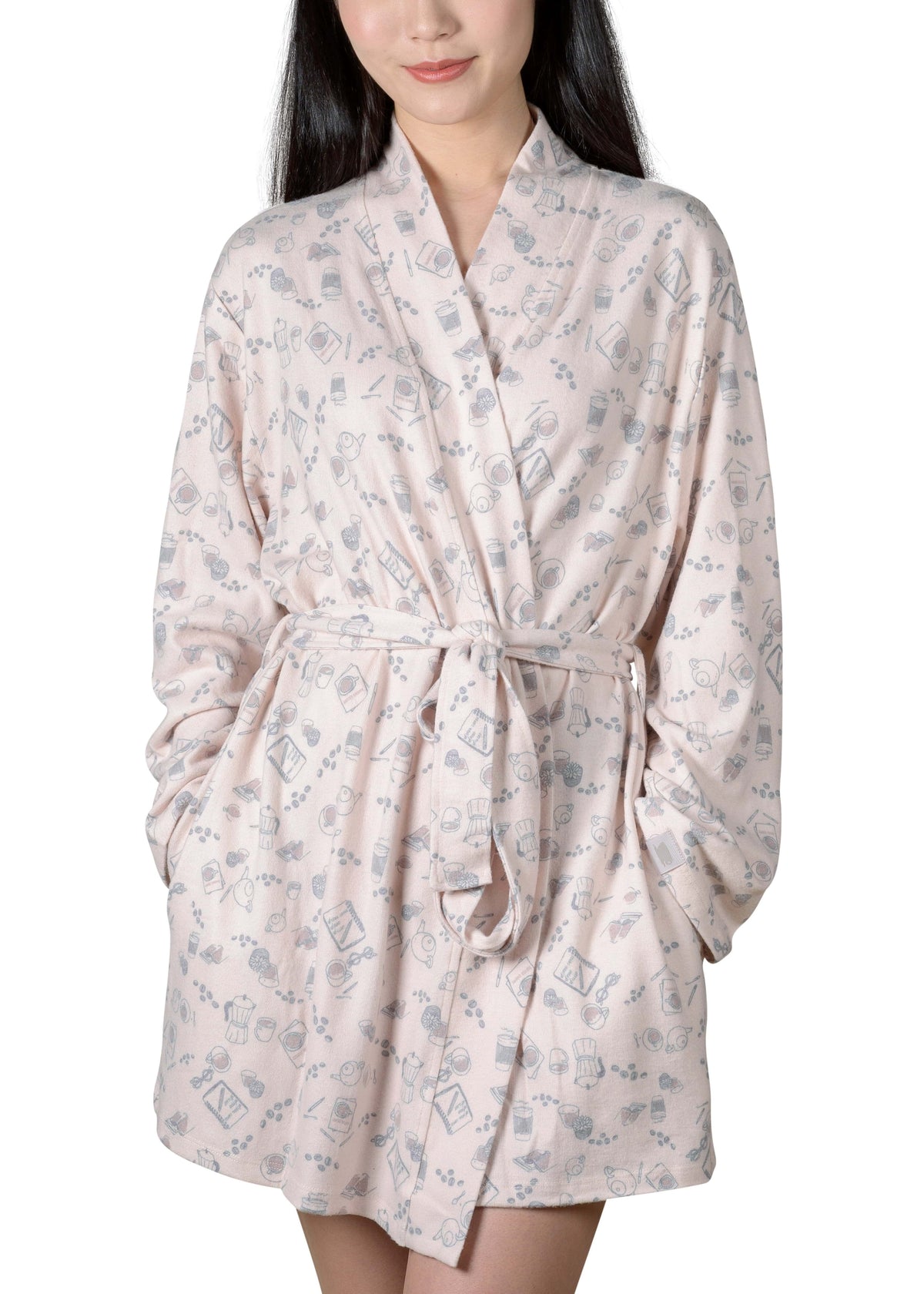 Java and Script Wrap-It-Up Reading Robe - Millennial Pink - LATTELOVE Co.