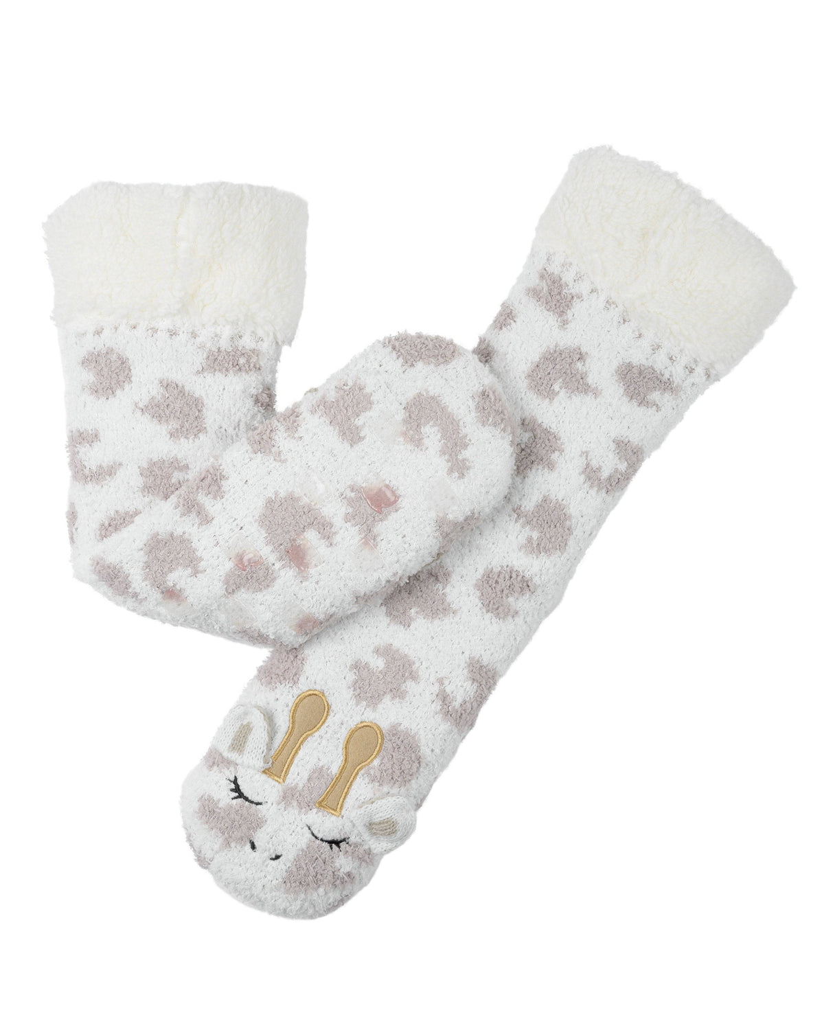 Marshmallow Critter Sock - Giraffe (Whisper White) - LATTELOVE Co.