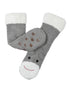 Marshmallow Critter Sock - Sock Monkey (Wild Dove) - LATTELOVE Co.