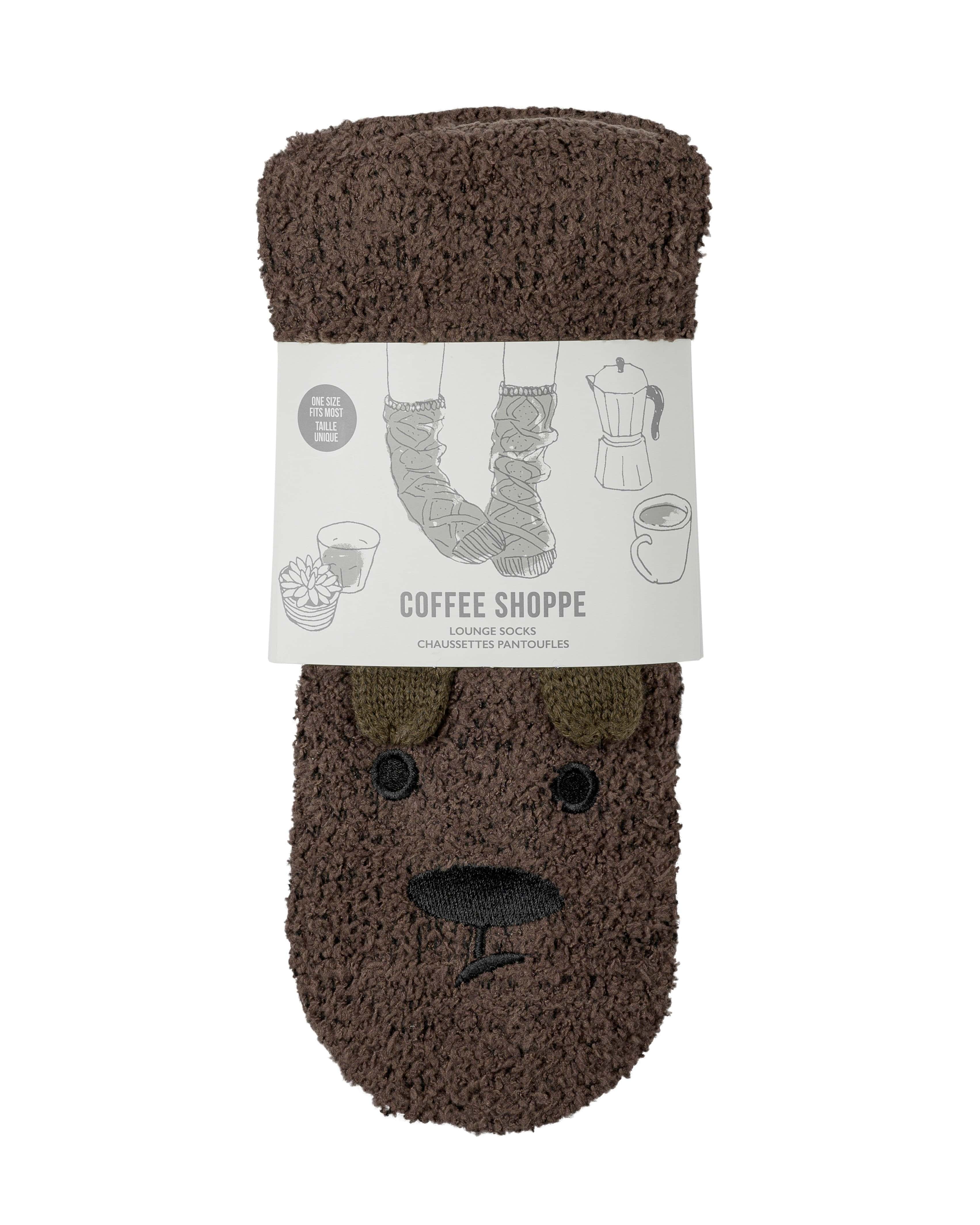 Marshmallow Critter Socks - Bear (Chestnut) - LATTELOVE Co.