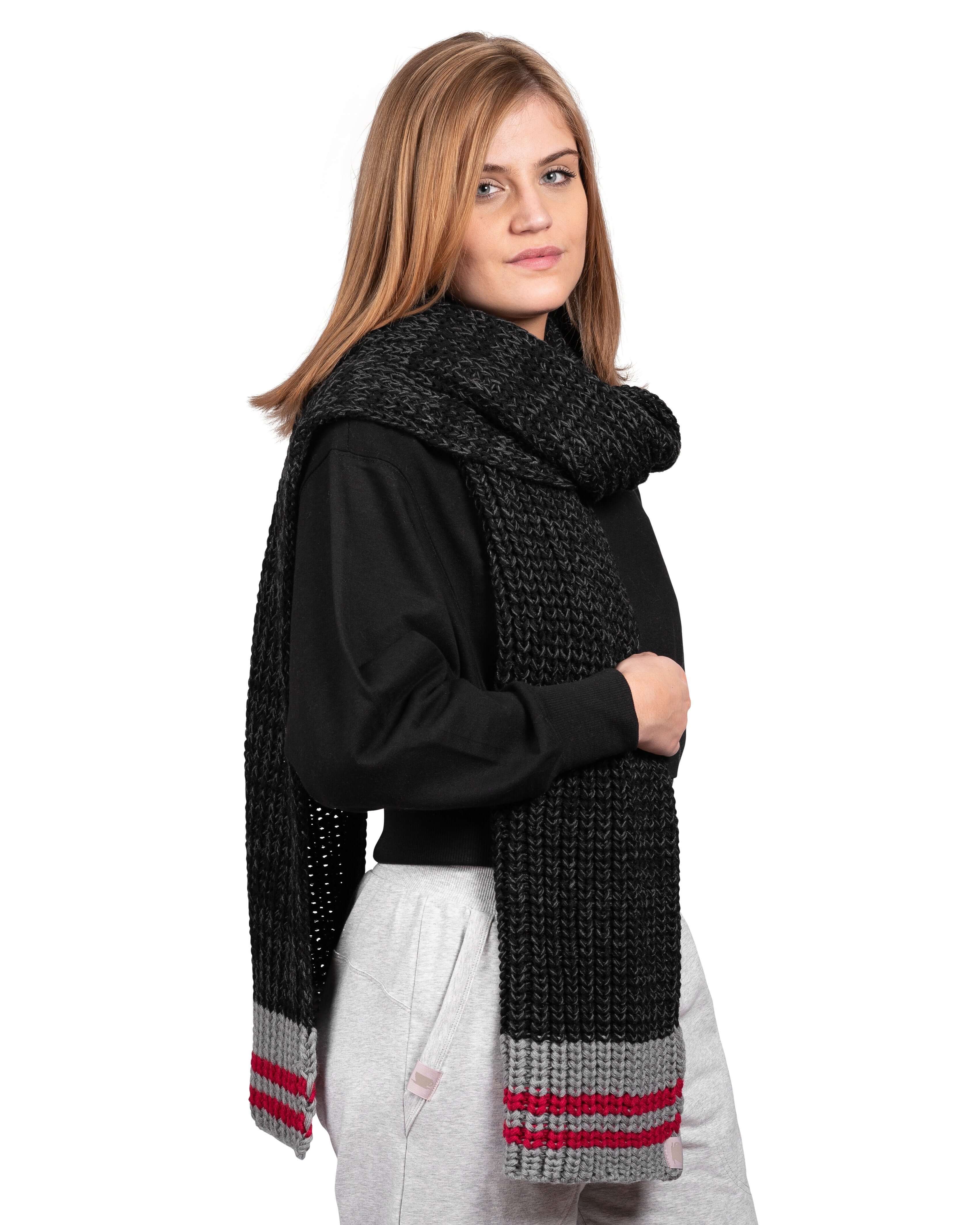 Canadiana Wrap Scarf - Dark Smoked Pearl - LATTELOVE Co.
