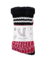 Canadiana Lounge Socks - Deep Red - LATTELOVE Co.