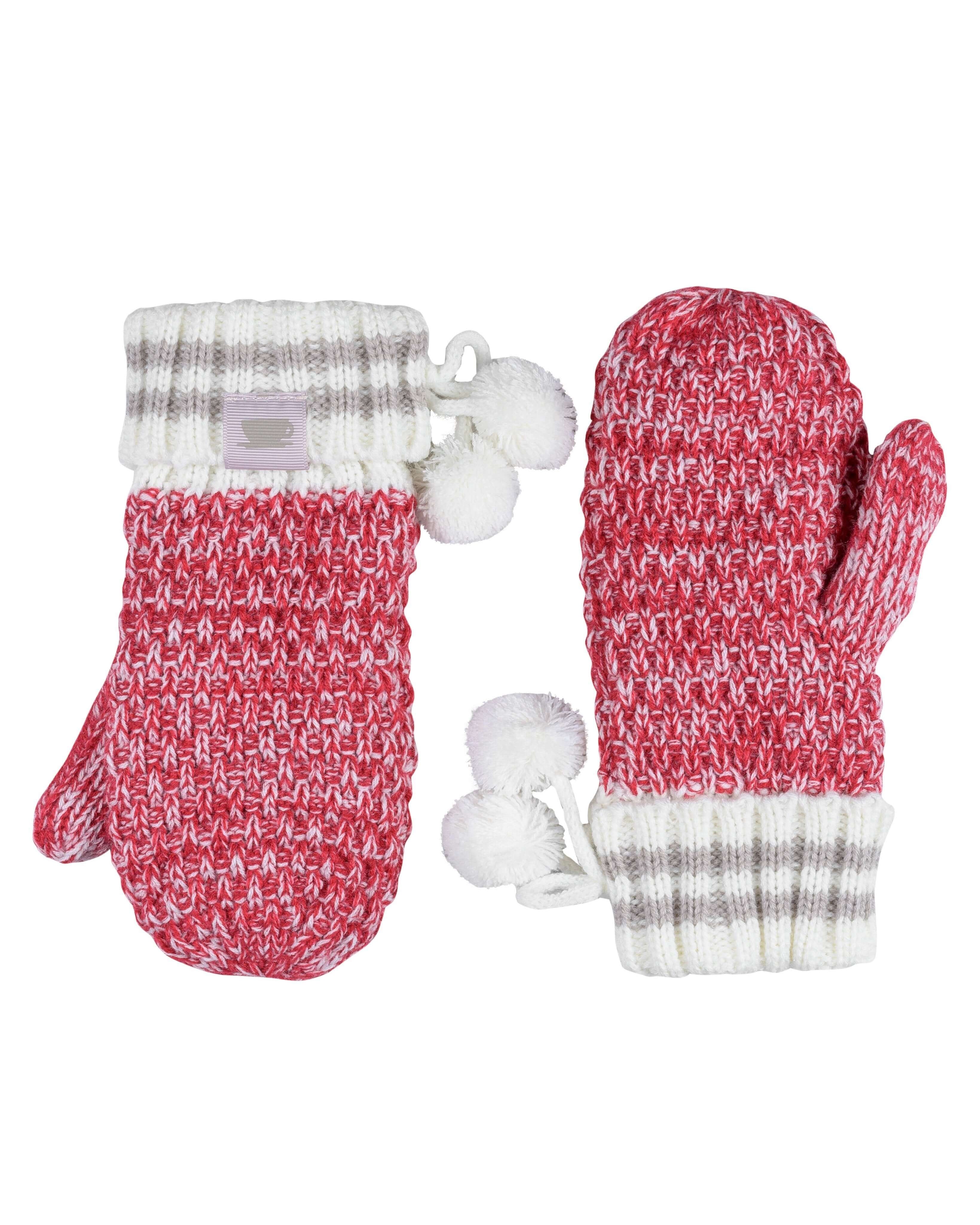 Canadiana Mittens - Deep Red - LATTELOVE Co.