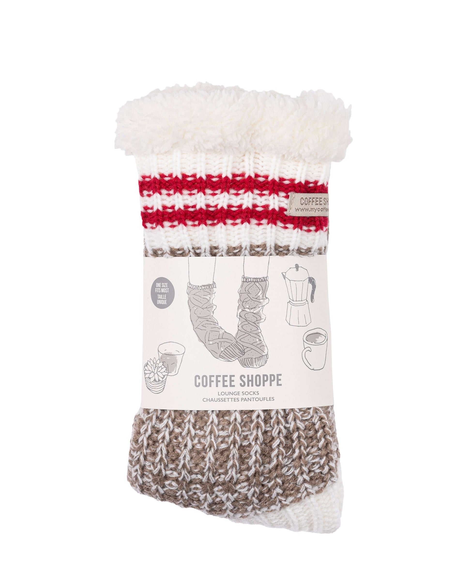 Canadiana Lounge Socks - Fungi - LATTELOVE Co.