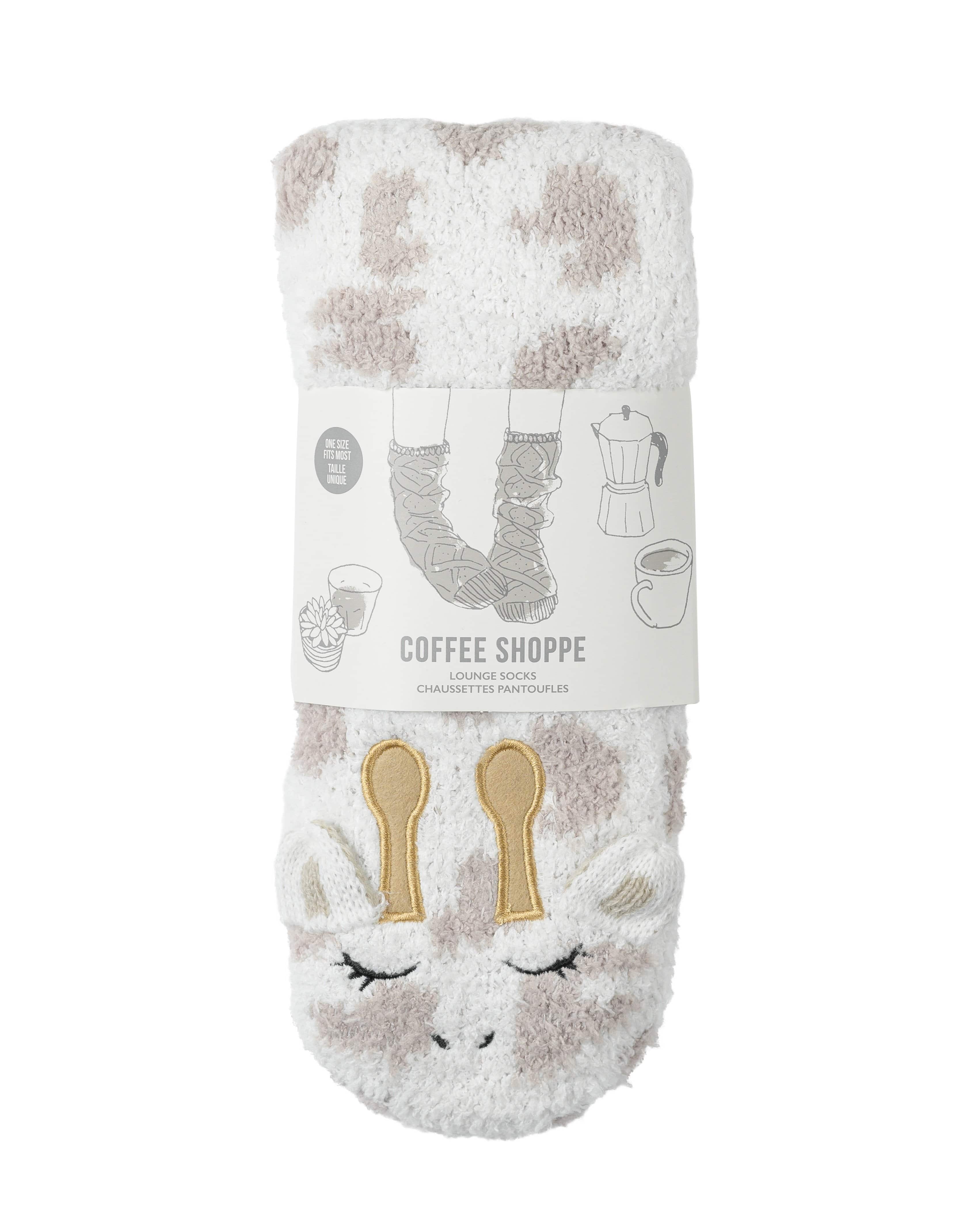 Marshmallow Critter Sock - Giraffe (Whisper White) - LATTELOVE Co.