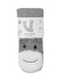 Marshmallow Critter Sock - Sock Monkey (Wild Dove) - LATTELOVE Co.