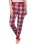 Stay-At-Home Lounge Jogger - Deep Red Tartan Plaid - LATTELOVE Co.