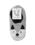 Critter Ankle Slippers - Husky (Wild Dove) - LATTELOVE Co.