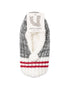 Canadiana Plush Pom-Pom Slippers - Smoked Pearl - LATTELOVE Co.