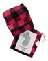 Stay-At-Home Lounge Robe - Deep Red Buffalo Plaid - LATTELOVE Co.