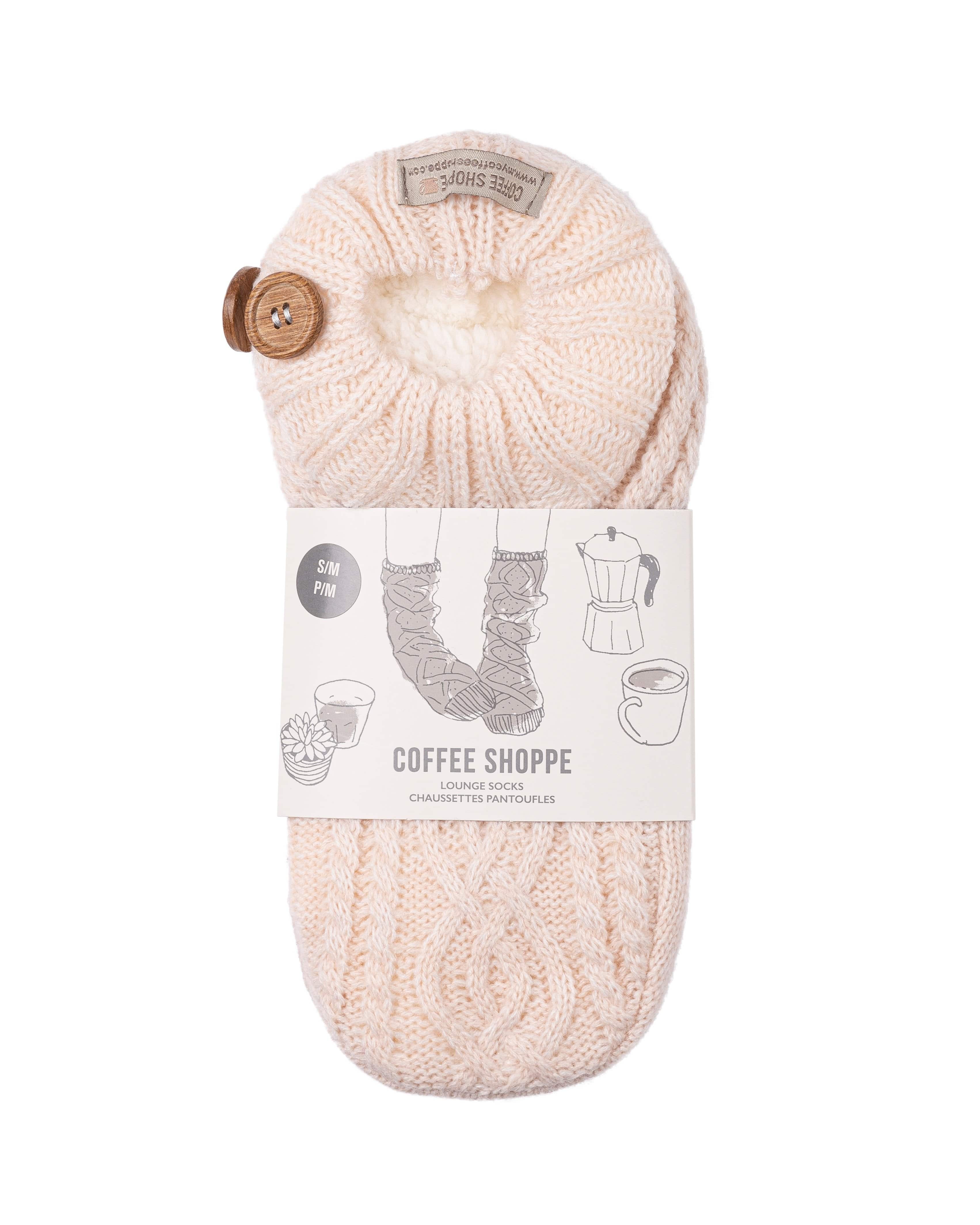 Melange Cable/Rib Knit Booties - Millennial Pink - LATTELOVE Co.