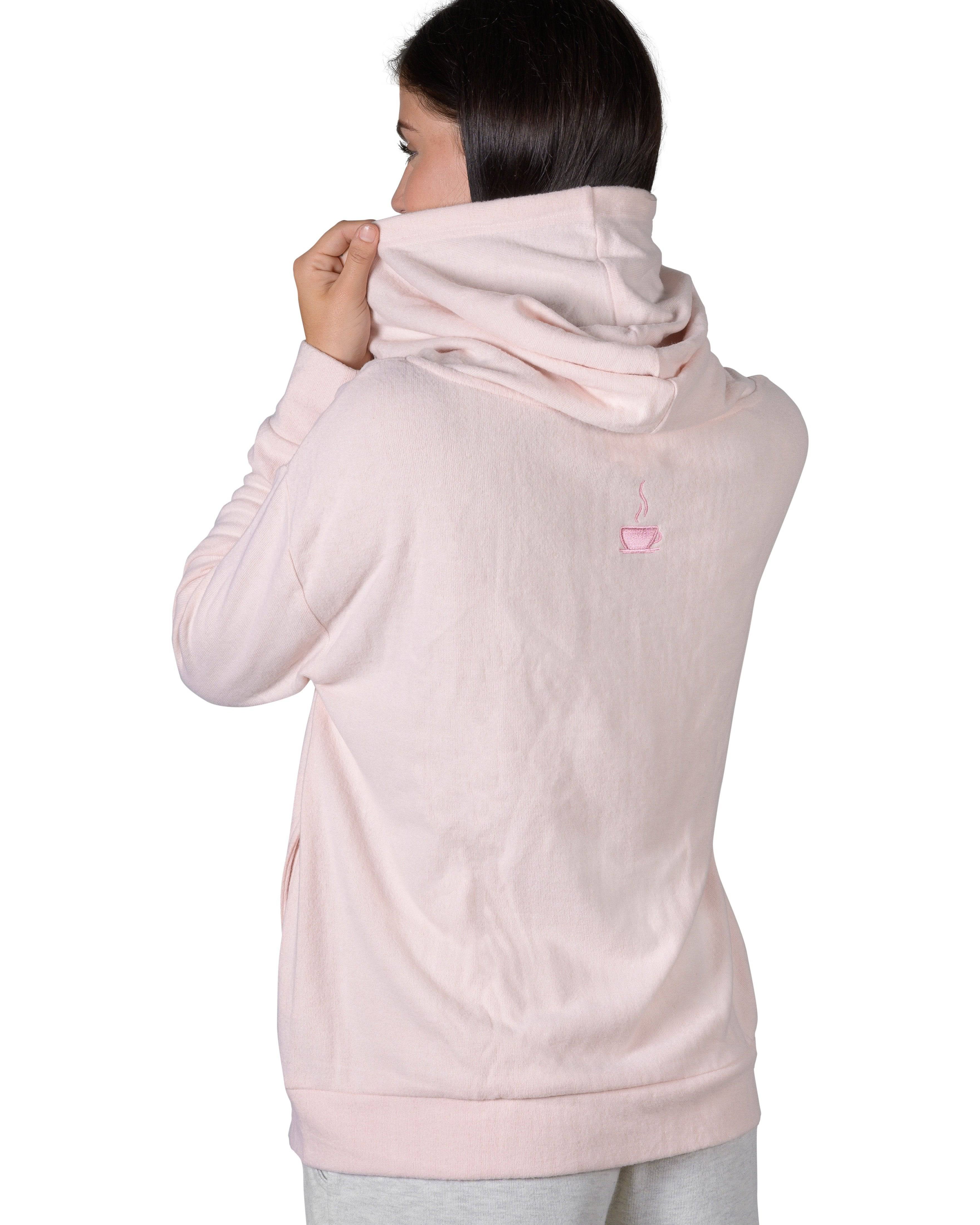 Slip-It-On Reading Hoody - Millennial Pink - LATTELOVE Co.