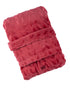 Spa-Day Hooded Plush Robe - Deep Red - LATTELOVE Co.