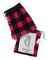 Stay-At-Home Lounge Jogger - Deep Red Buffalo Plaid - LATTELOVE Co.