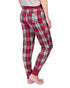Stay-At-Home Lounge Jogger - Deep Red Tartan Plaid - LATTELOVE Co.