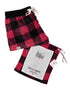 Stay-At-Home Lounge Short - Deep Red Buffalo Plaid - LATTELOVE Co.