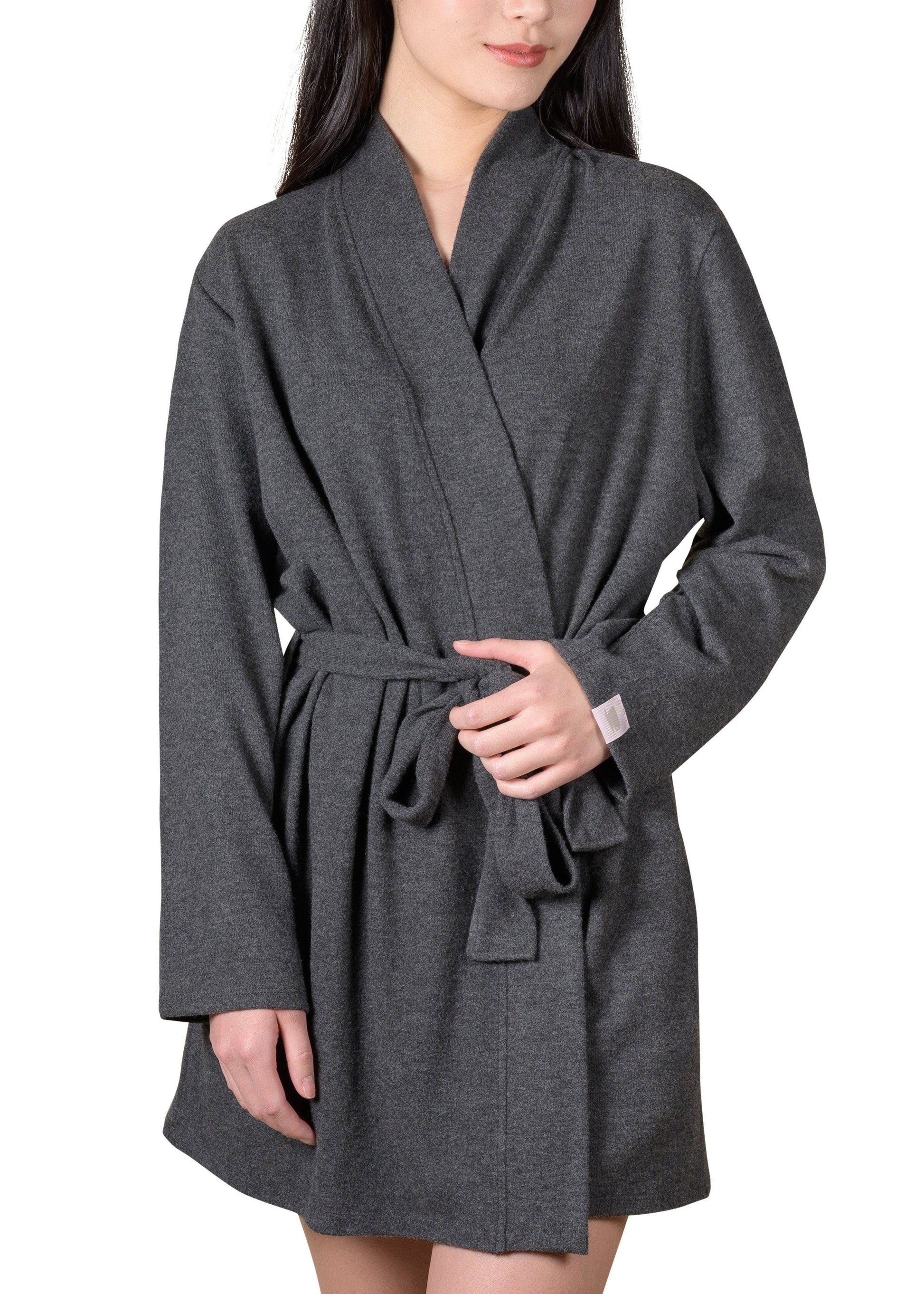 Wrap-It-Up Reading Robe - Charcoal Mix - LATTELOVE Co.