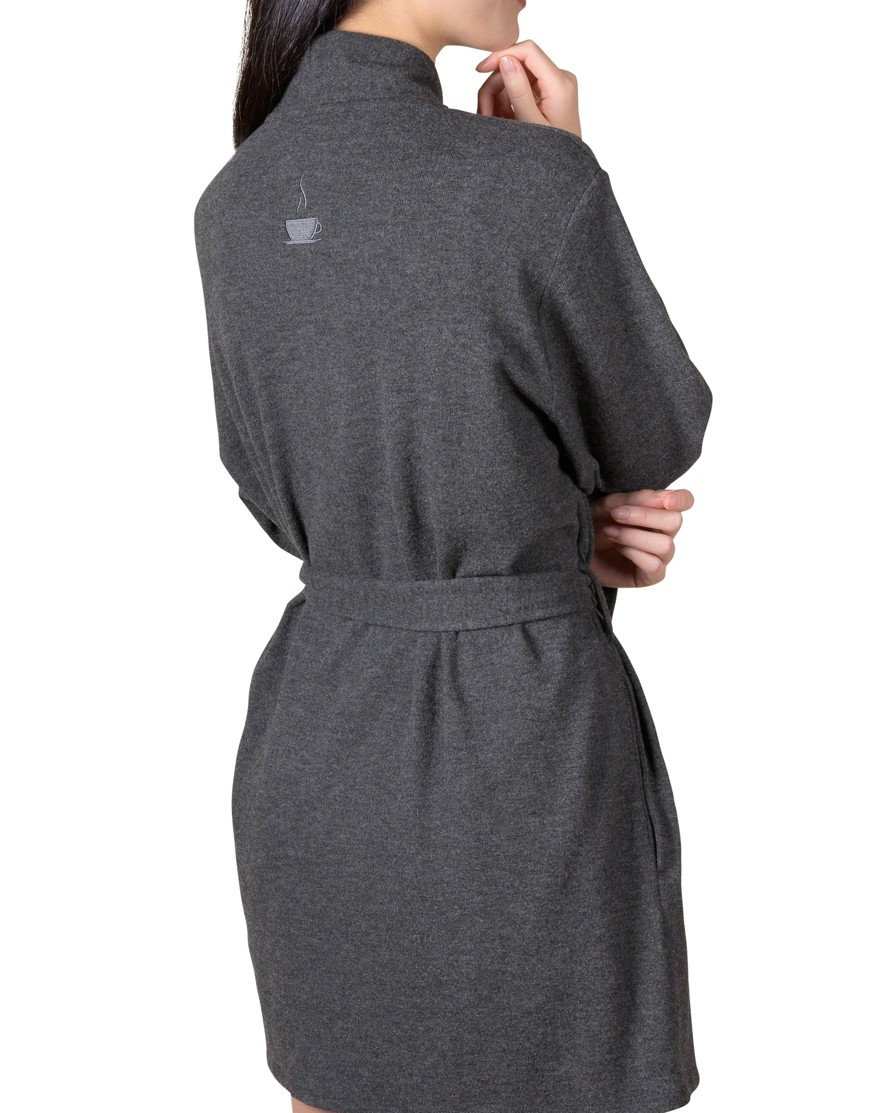 Wrap-It-Up Reading Robe - Charcoal Mix - LATTELOVE Co.