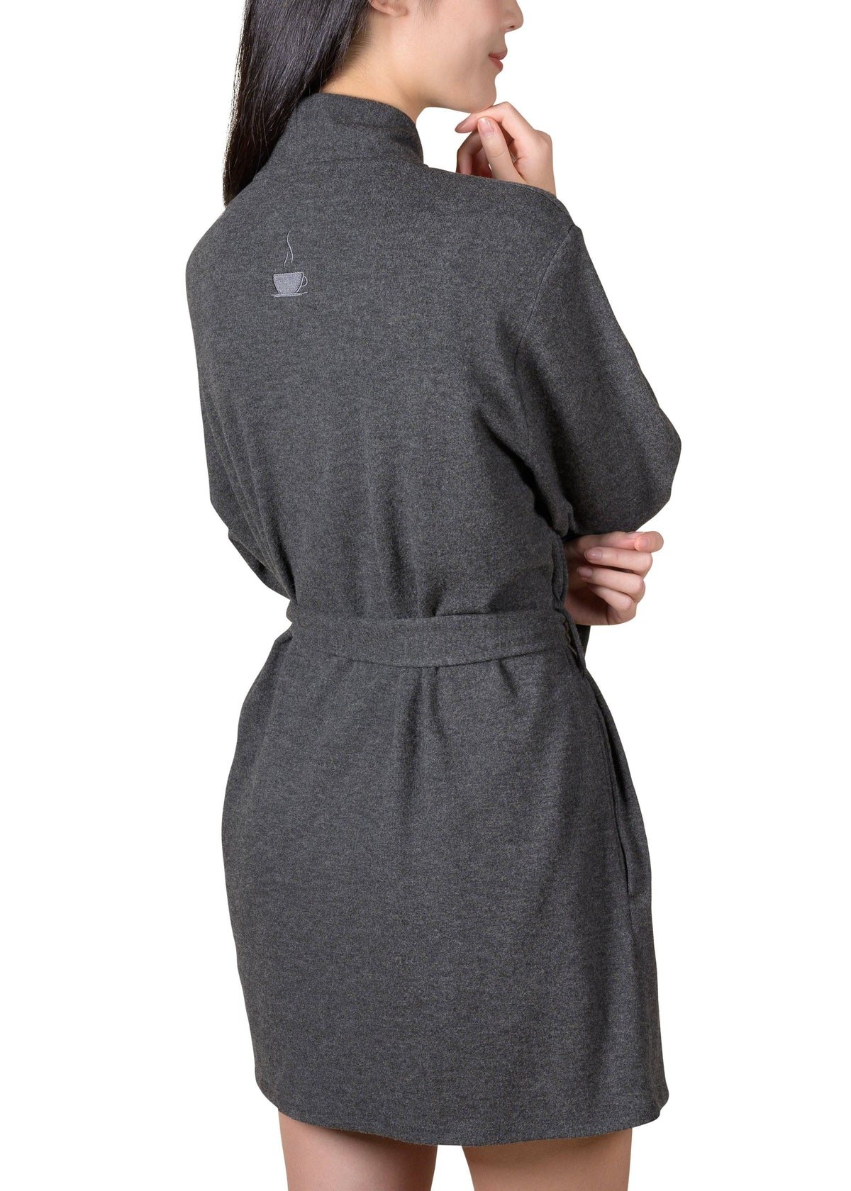 Wrap-It-Up Reading Robe - Charcoal Mix - LATTELOVE Co.