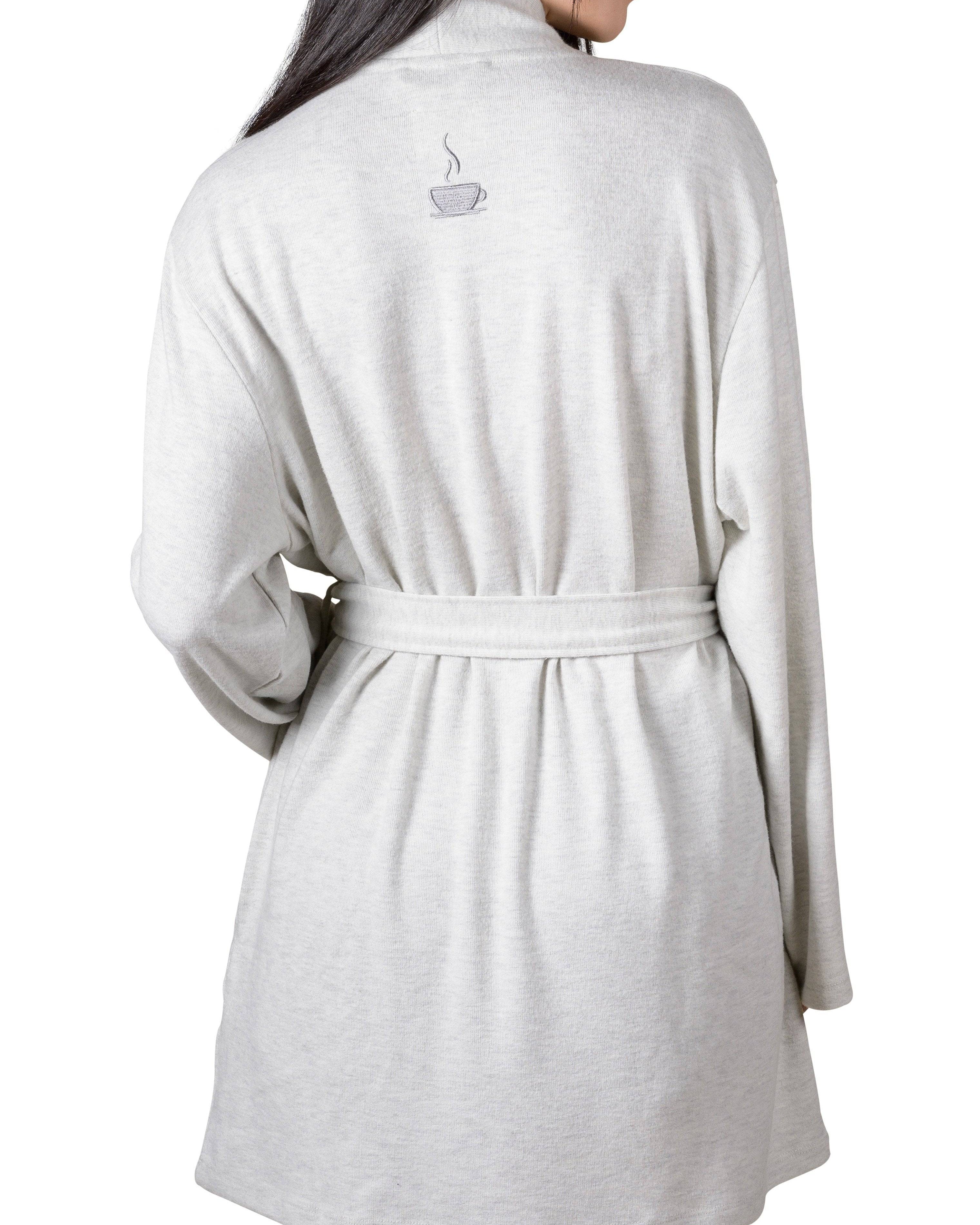 Wrap-It-Up Reading Robe - Grey Mix - LATTELOVE Co.